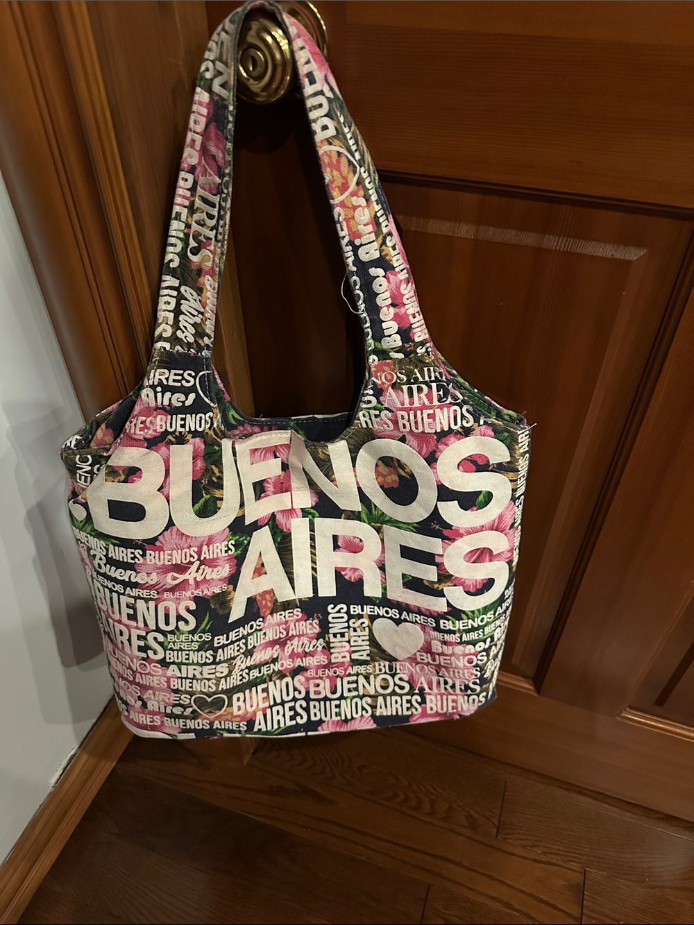 Buenos Aires Graphic Tote Bag in Multi-Color